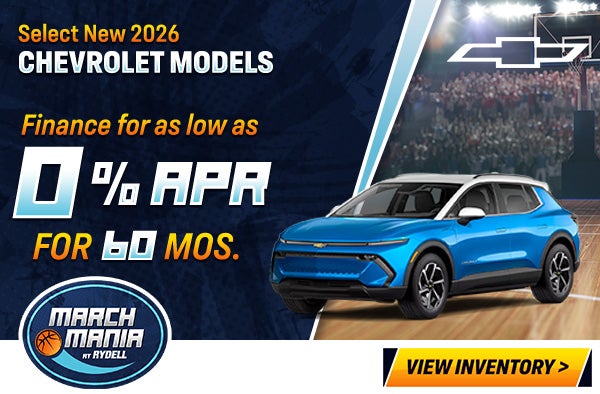 0% APR available on new 2026 Chevrolet models!