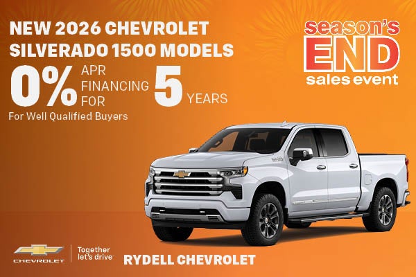 New 2026 Chevrolet Silverado 1500 Models