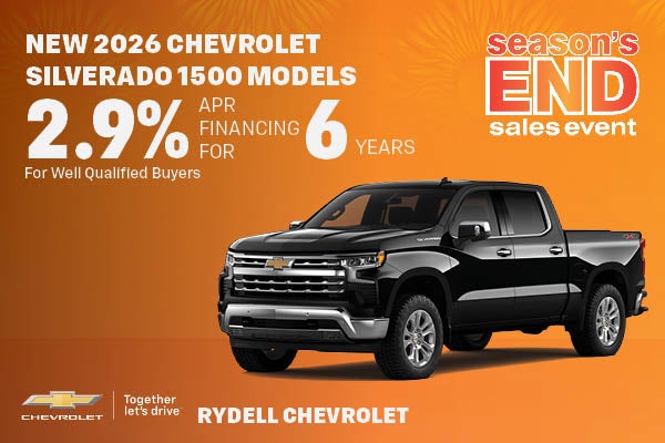 New 2026 Chevrolet Silverado 1500 Models
