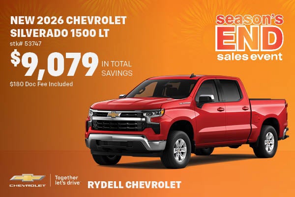 New 2026 Chevrolet Silverado 1500 LT