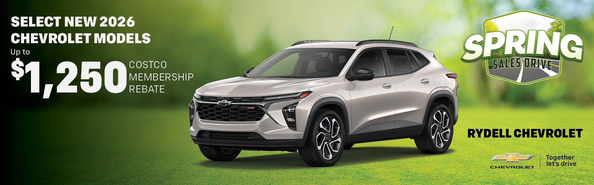Select New 2026 Chevy Models Up To $1,200 Costco Rebate