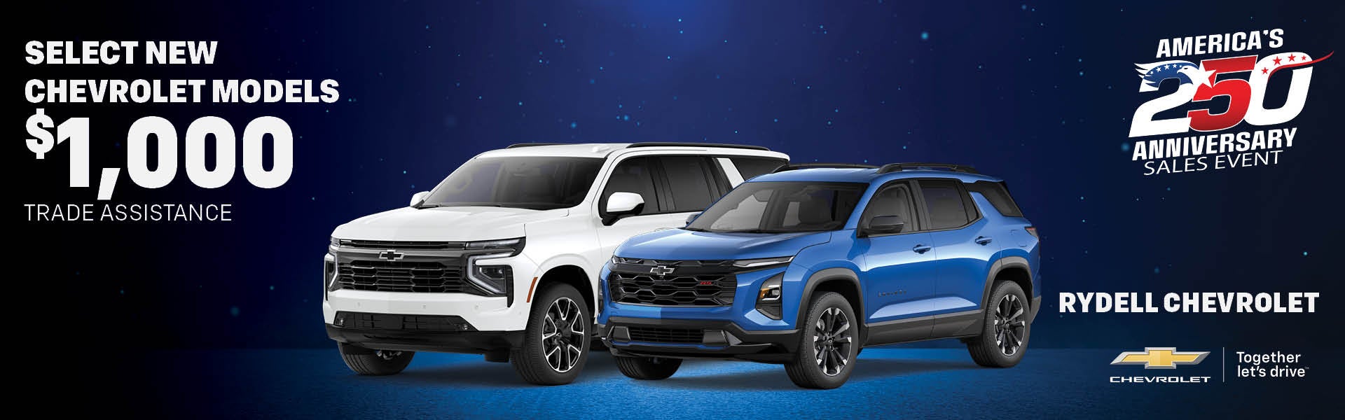 $1,000 Trade Assistance On Select New Chevrolet Models