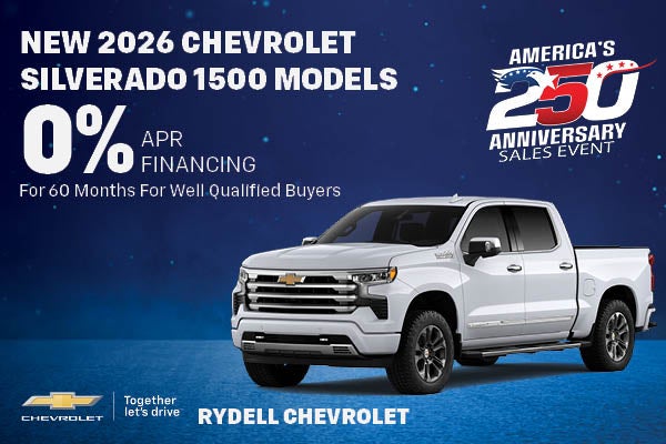 New 2026 Chevrolet Silverado 1500 Models