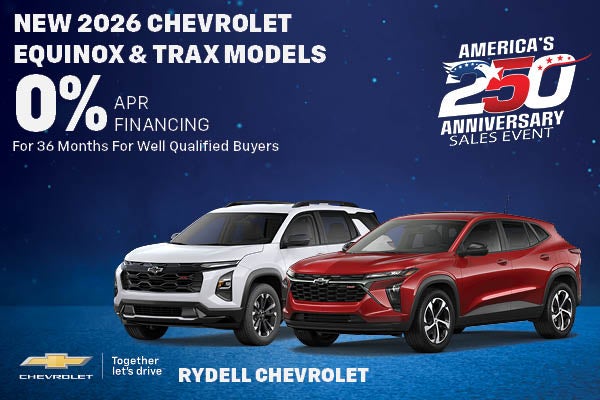 New 2026 Chevrolet Equinox & Trax Models