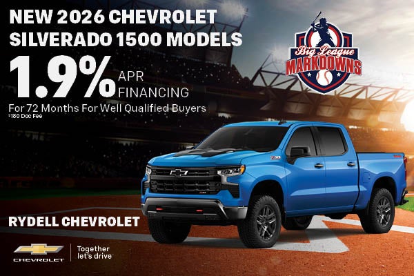 New 2026 Chevrolet Silverado 1500 Models