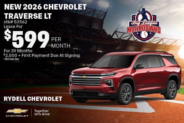 New 2026 Chevrolet Traverse LT