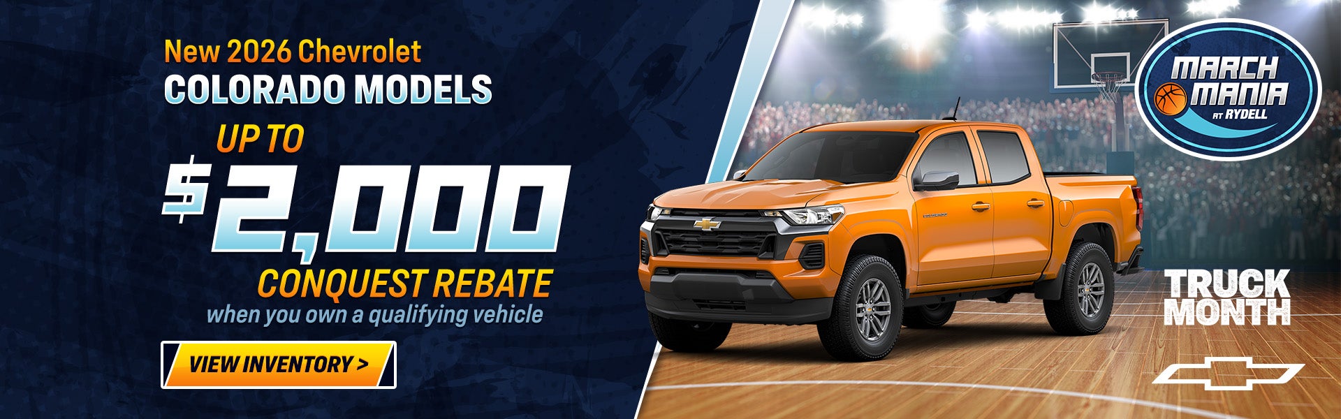 Up to $2,000 Conquest Rebate on Colorados