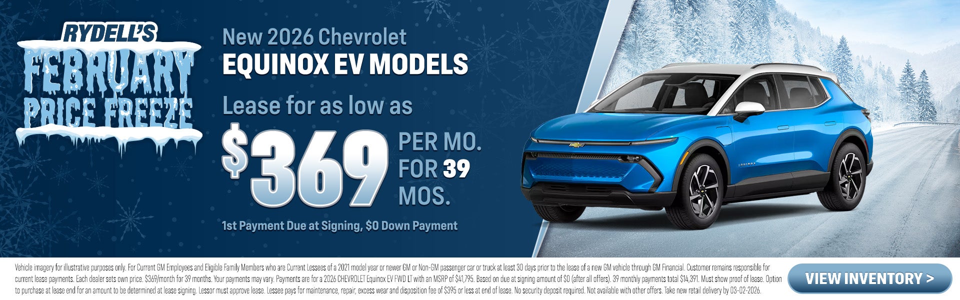 Equinox EV Lease Model